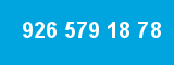 926 579 18 78 926 579 18 78